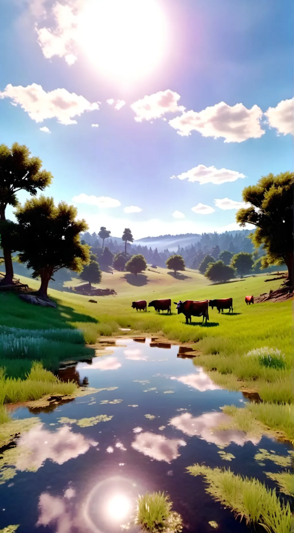 ai character: тайны лес background