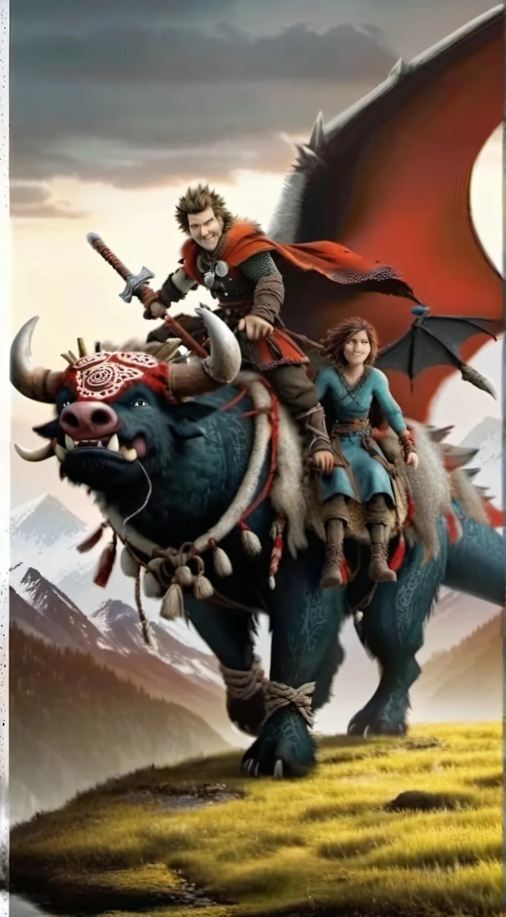 ai character: httyd( idk) background
