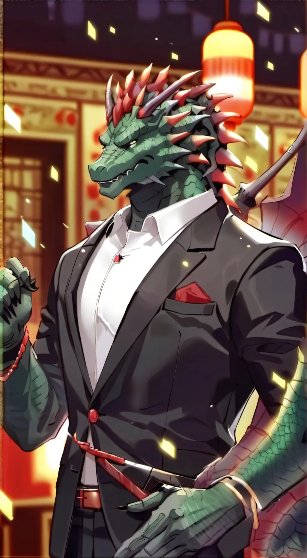 ai character: godizlla background