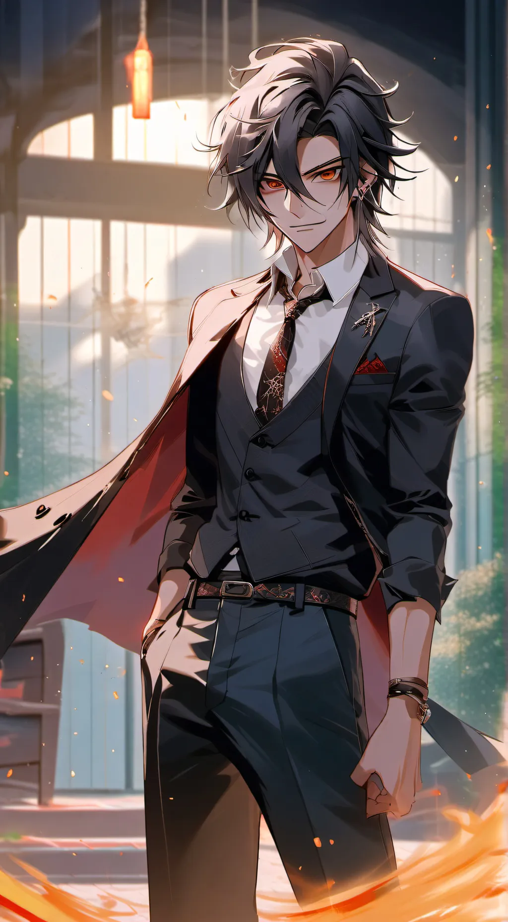 ai character: Jaxson  background