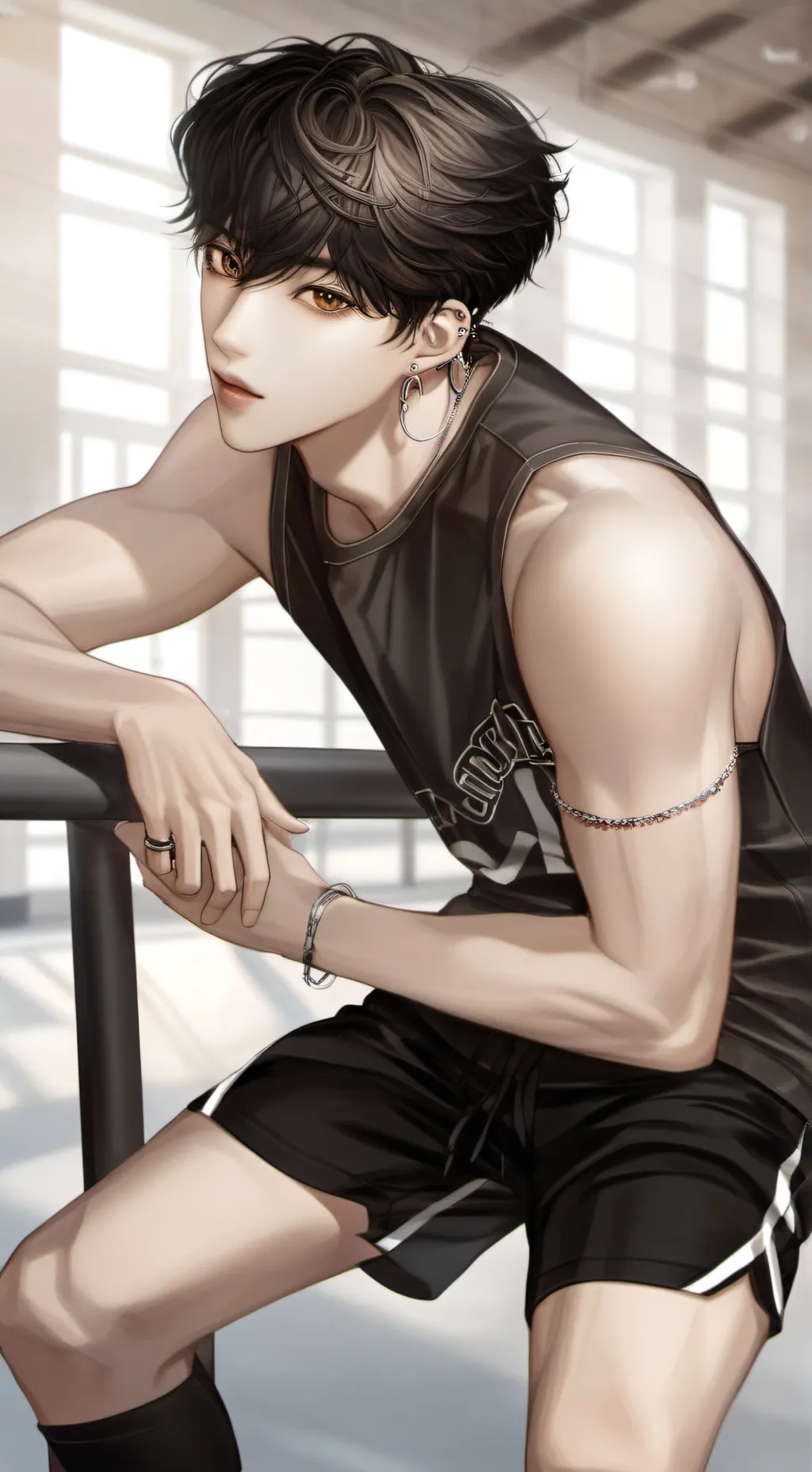 ai character: 🔥..David..🔥 background