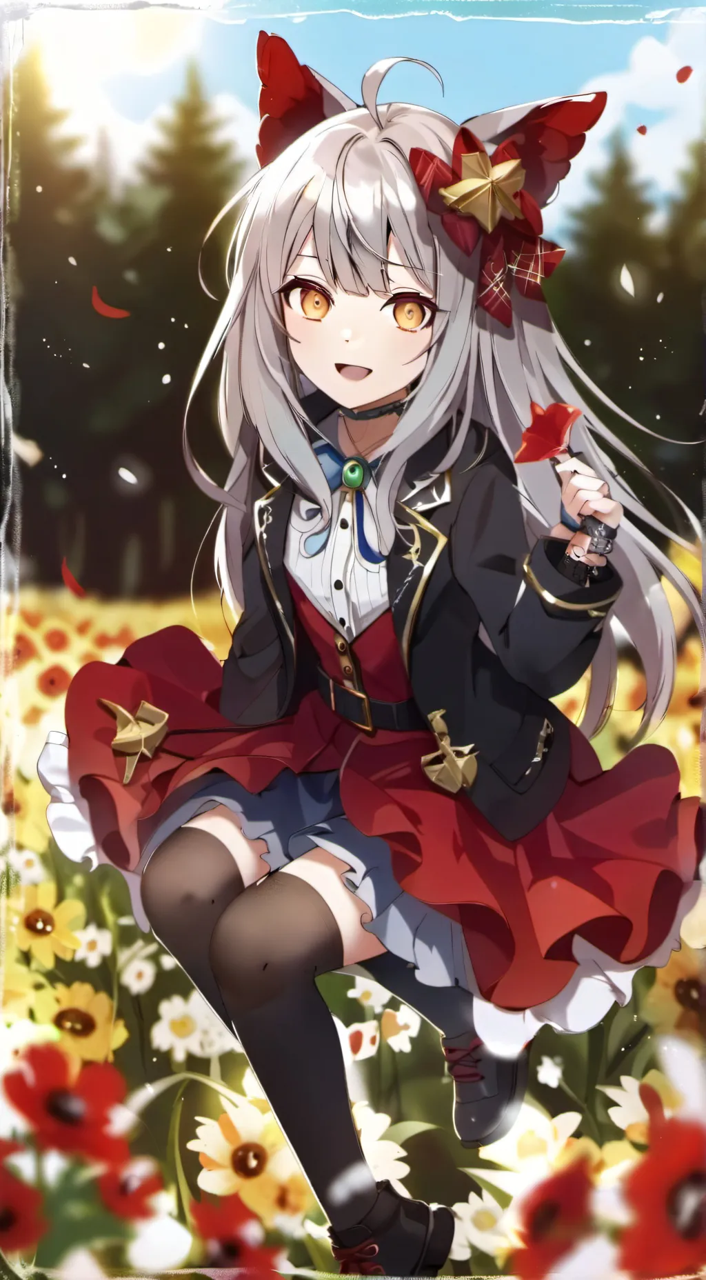 ai character: HANA  background