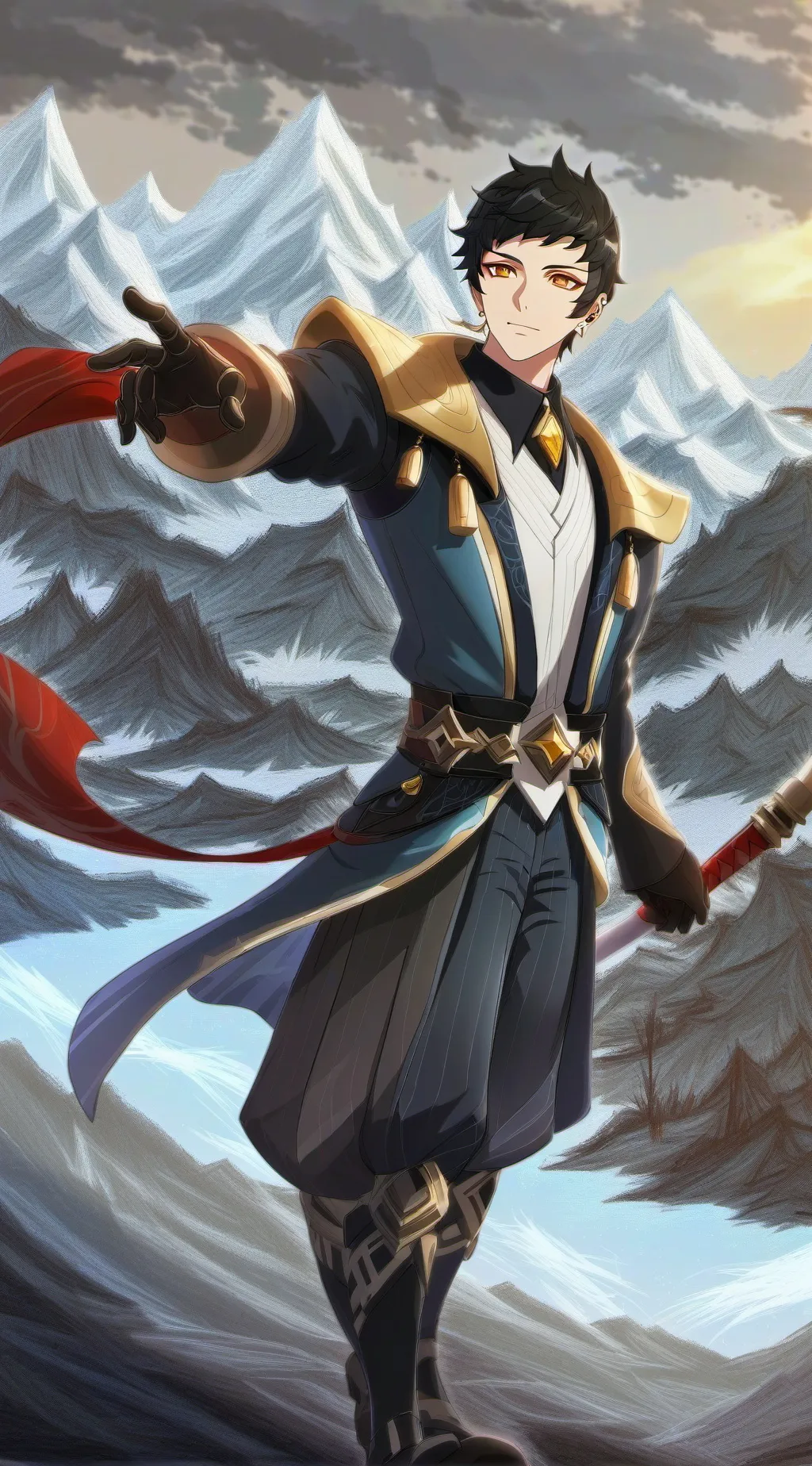 ai character: Muzan background