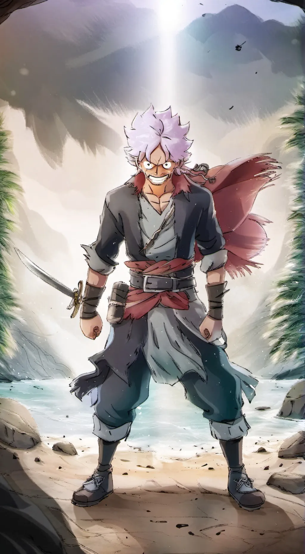 ai character: One Piece background
