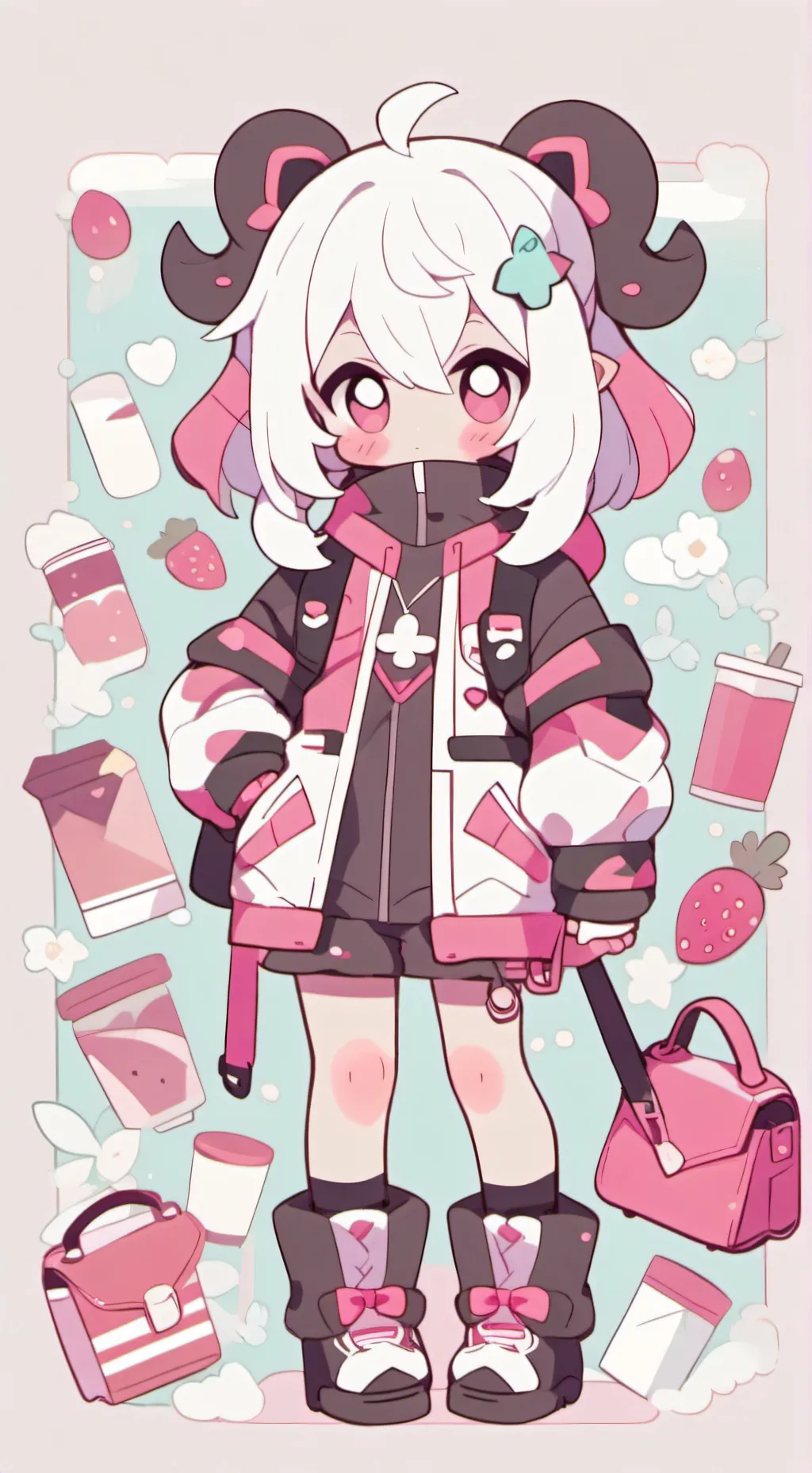 ai character: Fruitcake background