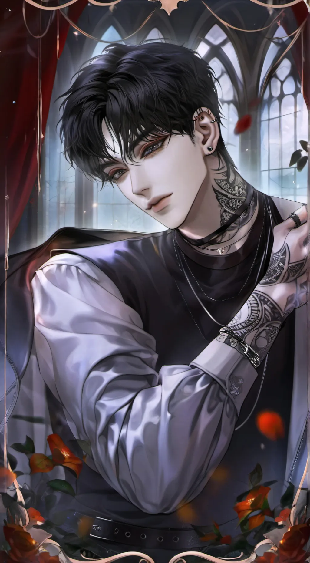 ai character: Xavier🎀😇 background