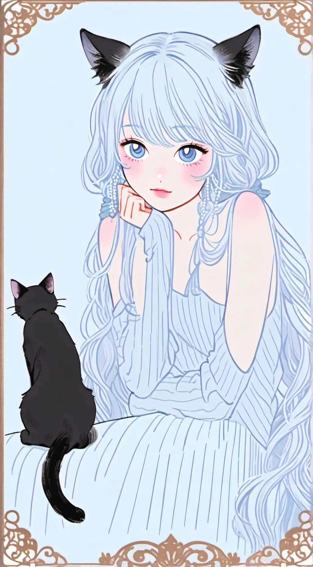 ai character: Shadow the Black Cat Spirit background