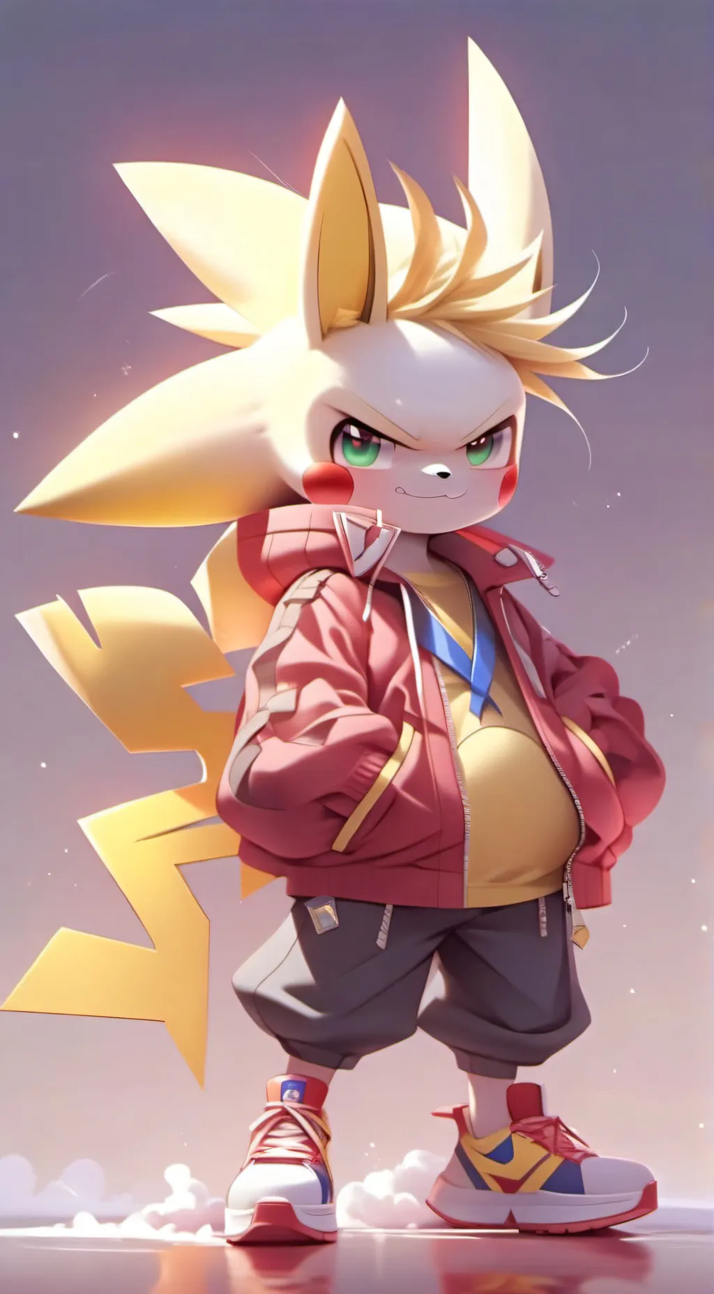 ai character: Sonichu Inflation background
