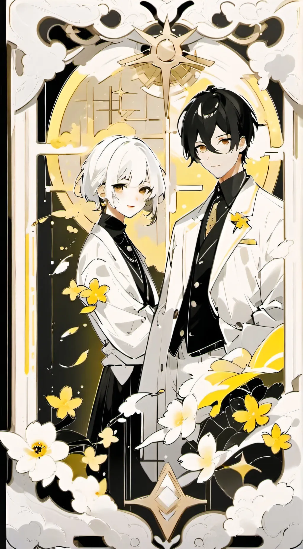 ai character: papa y mama background
