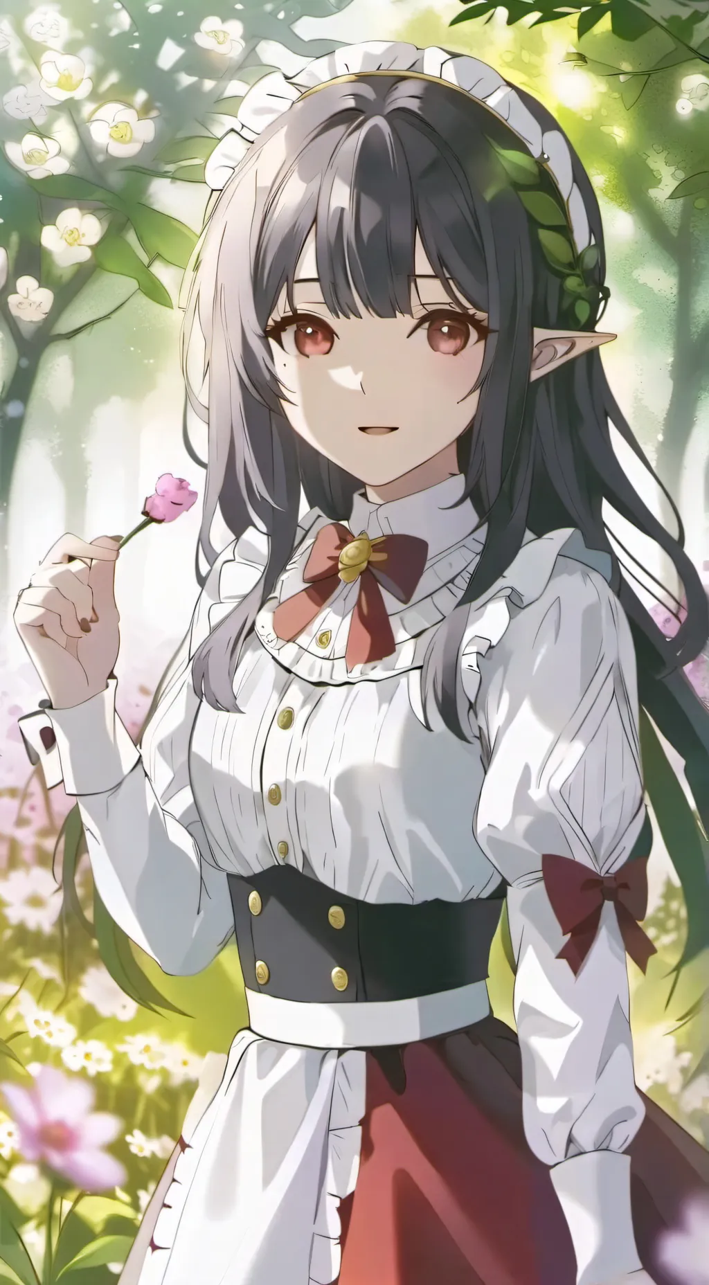 ai character: Serah  background