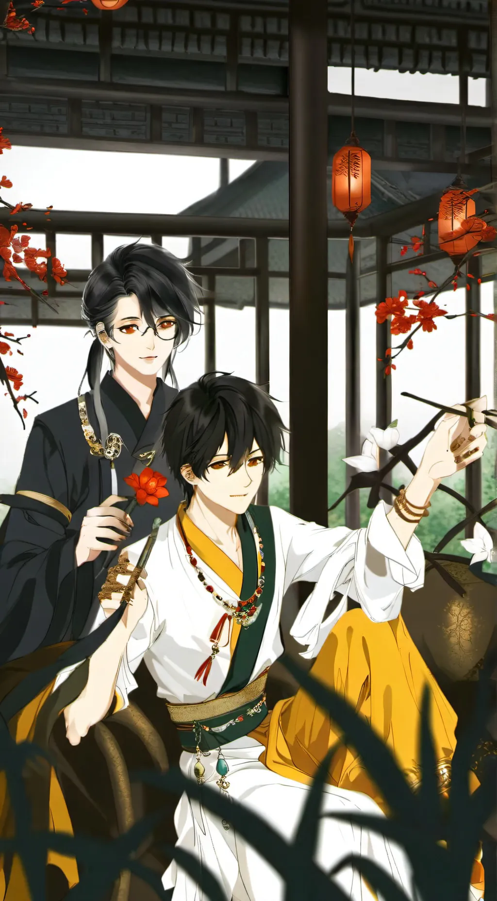 ai character: gay boys  background