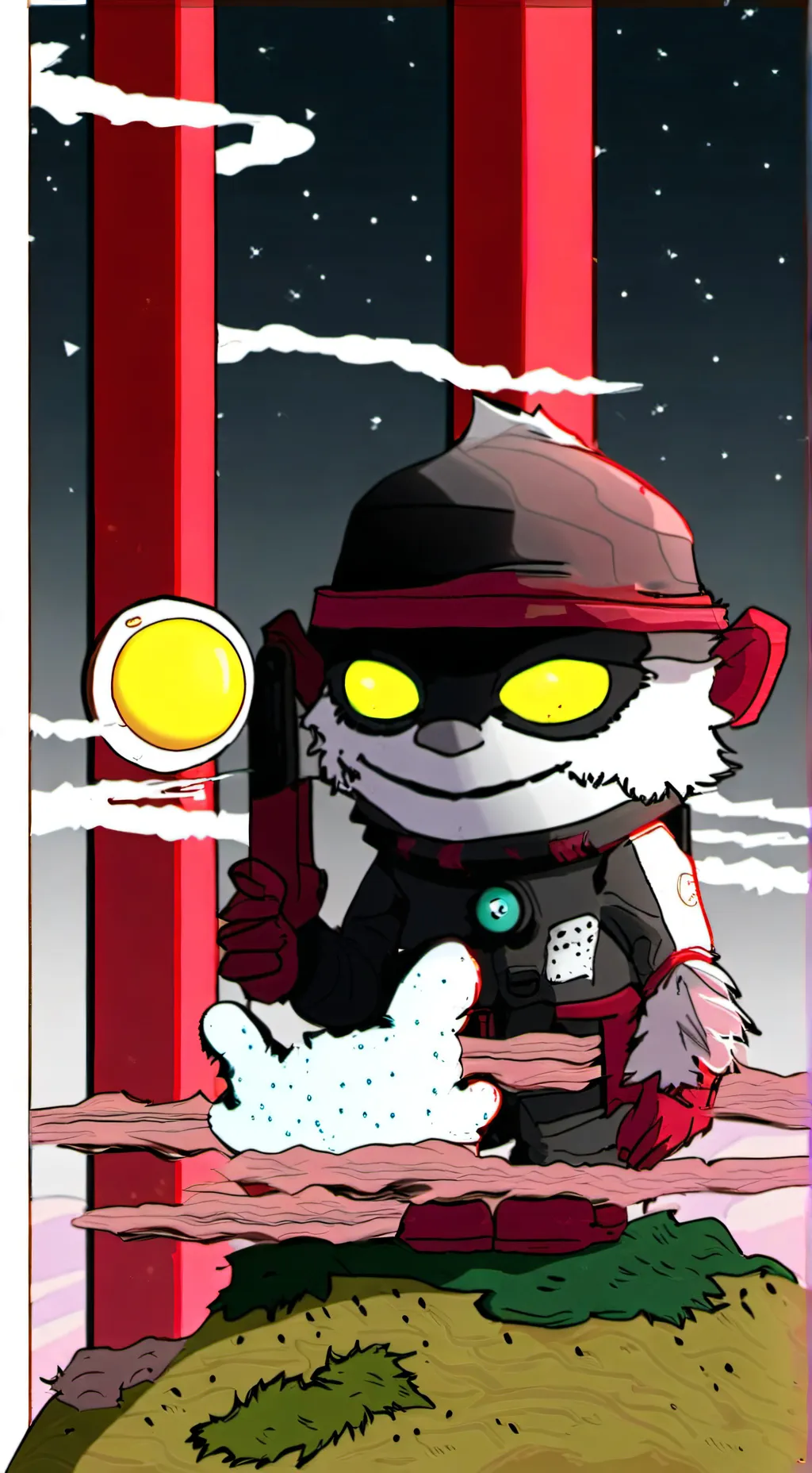 ai character: Luna stars (oc) background