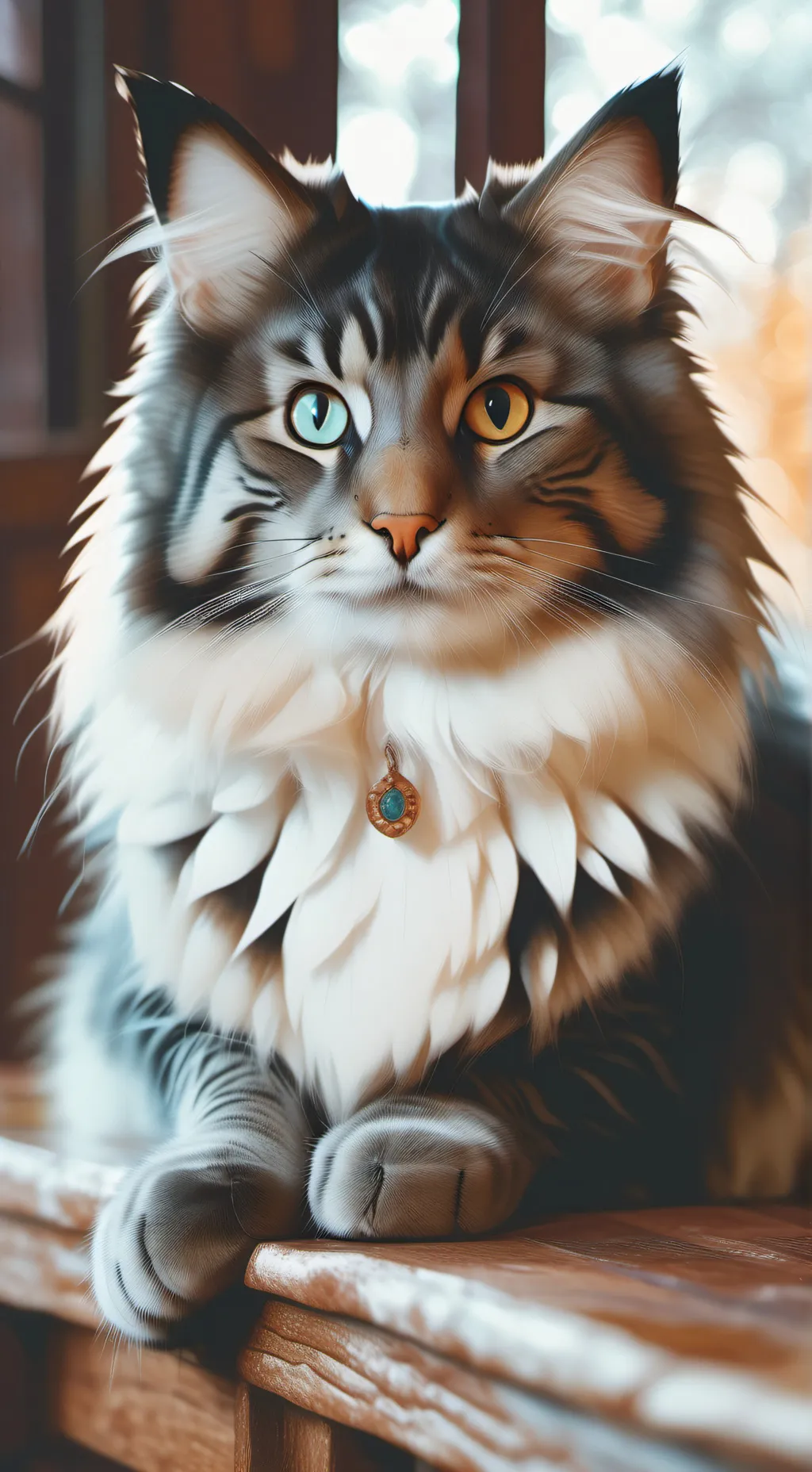 ai character: nice cat background