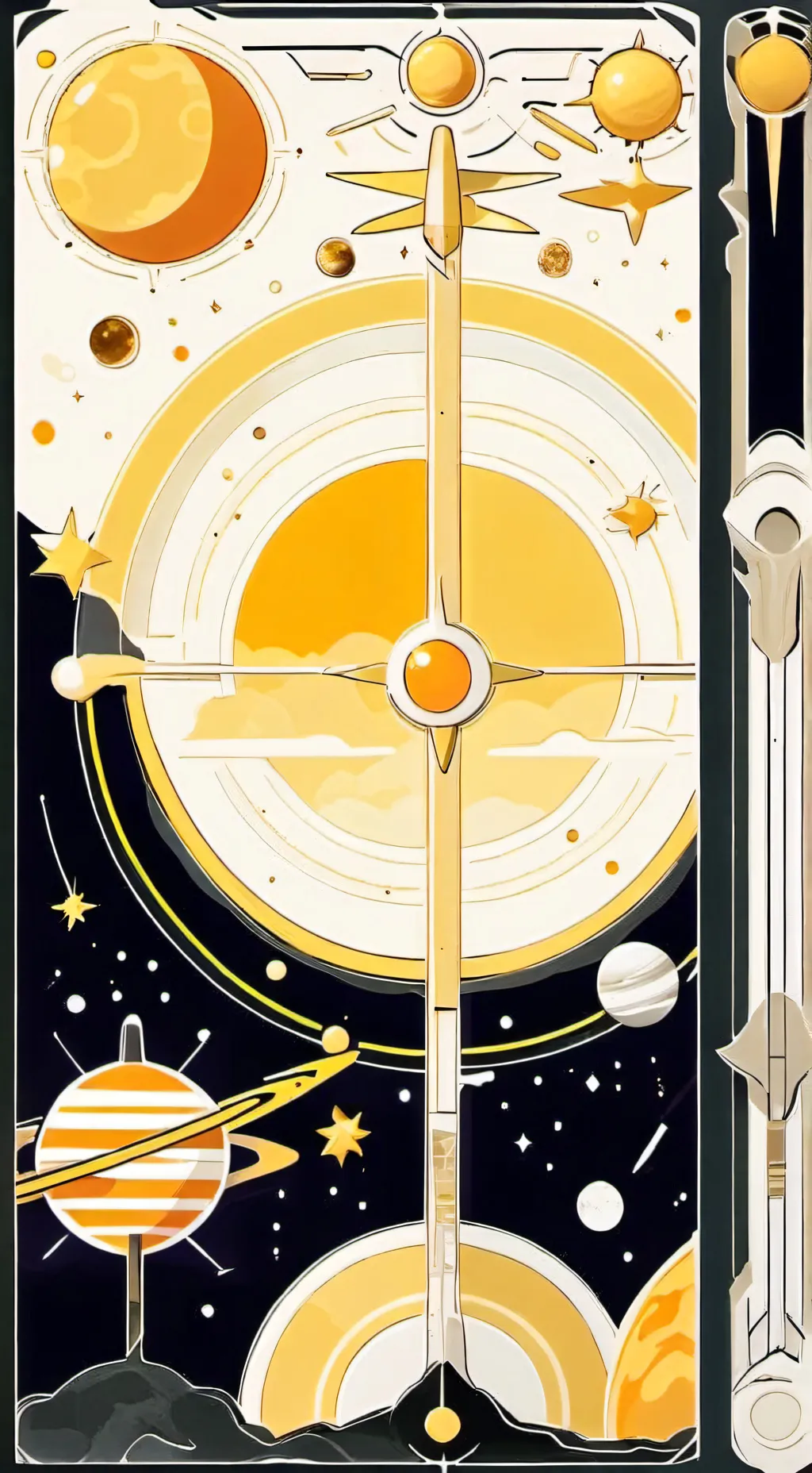 ai character: Solar system  background