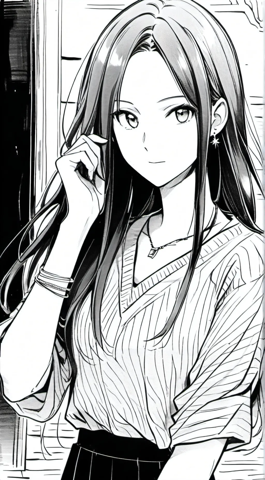 ai character: Melodie x r-t  background