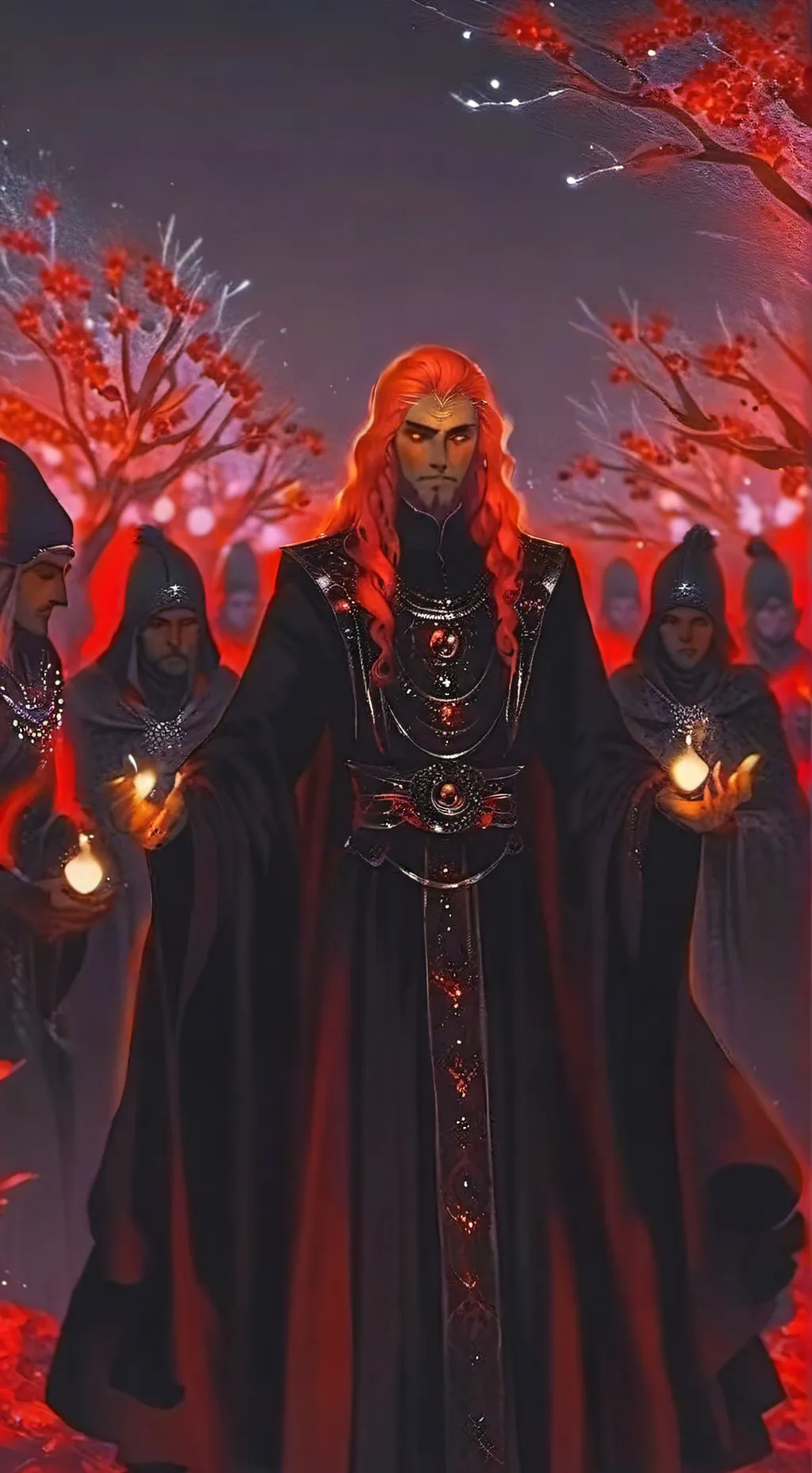 ai character: roi démon  background