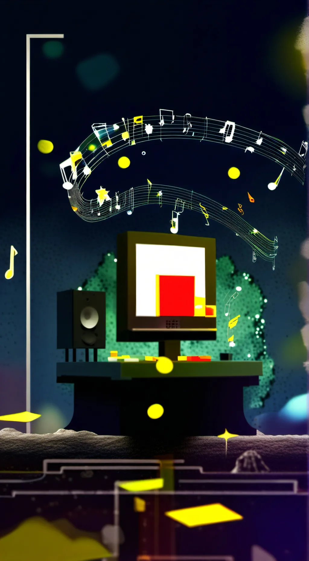 ai character: music❤ background