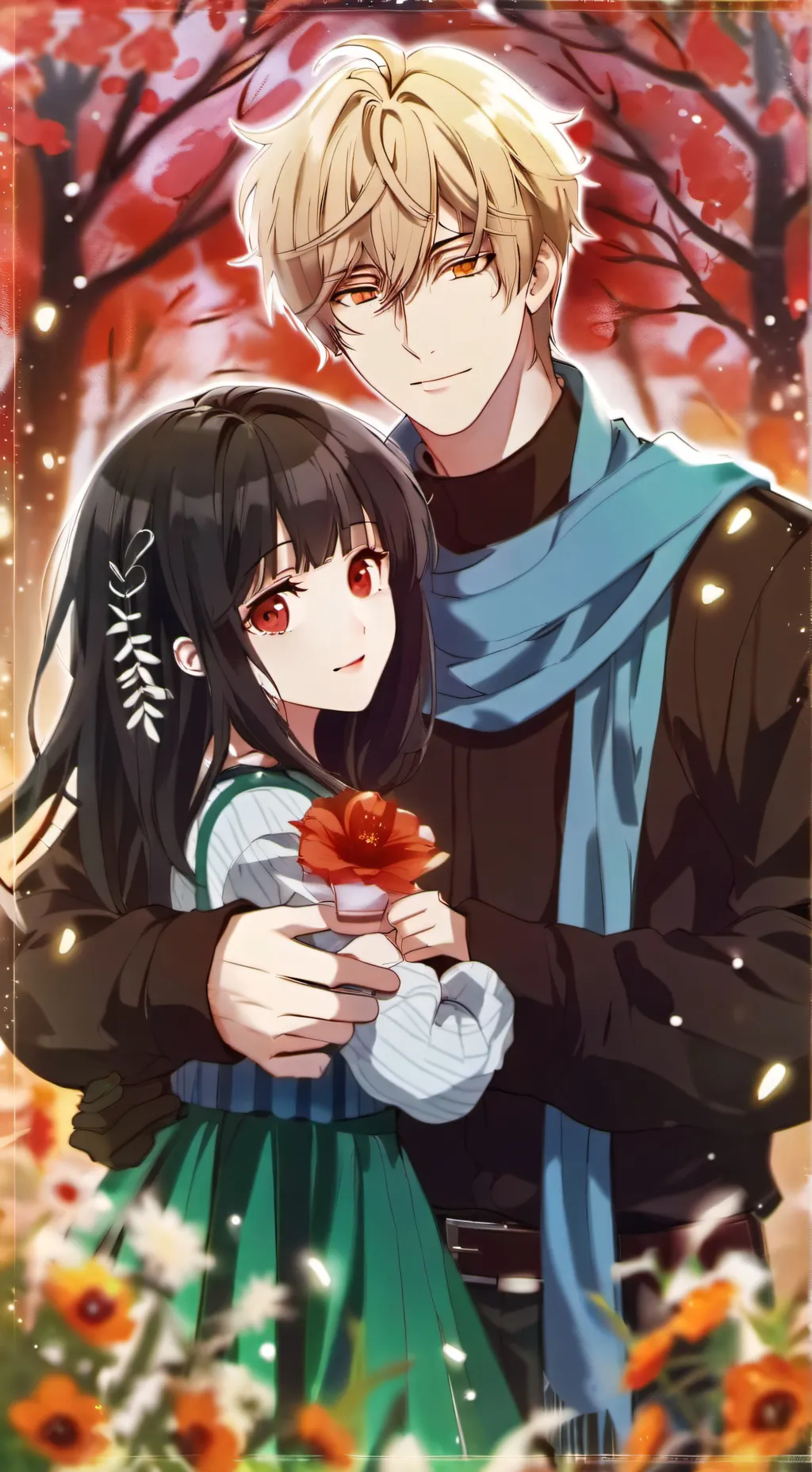 ai character: Grieving wife  background