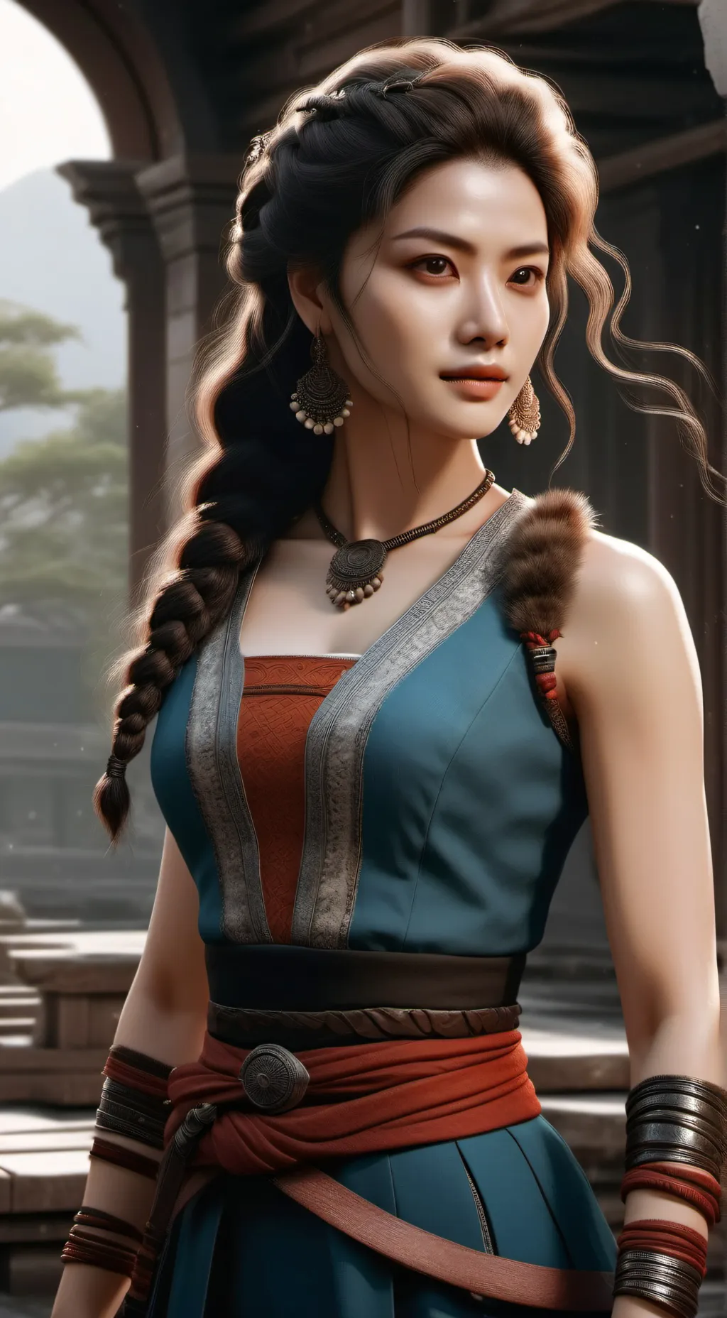 ai character: Zivia Benjamin  background