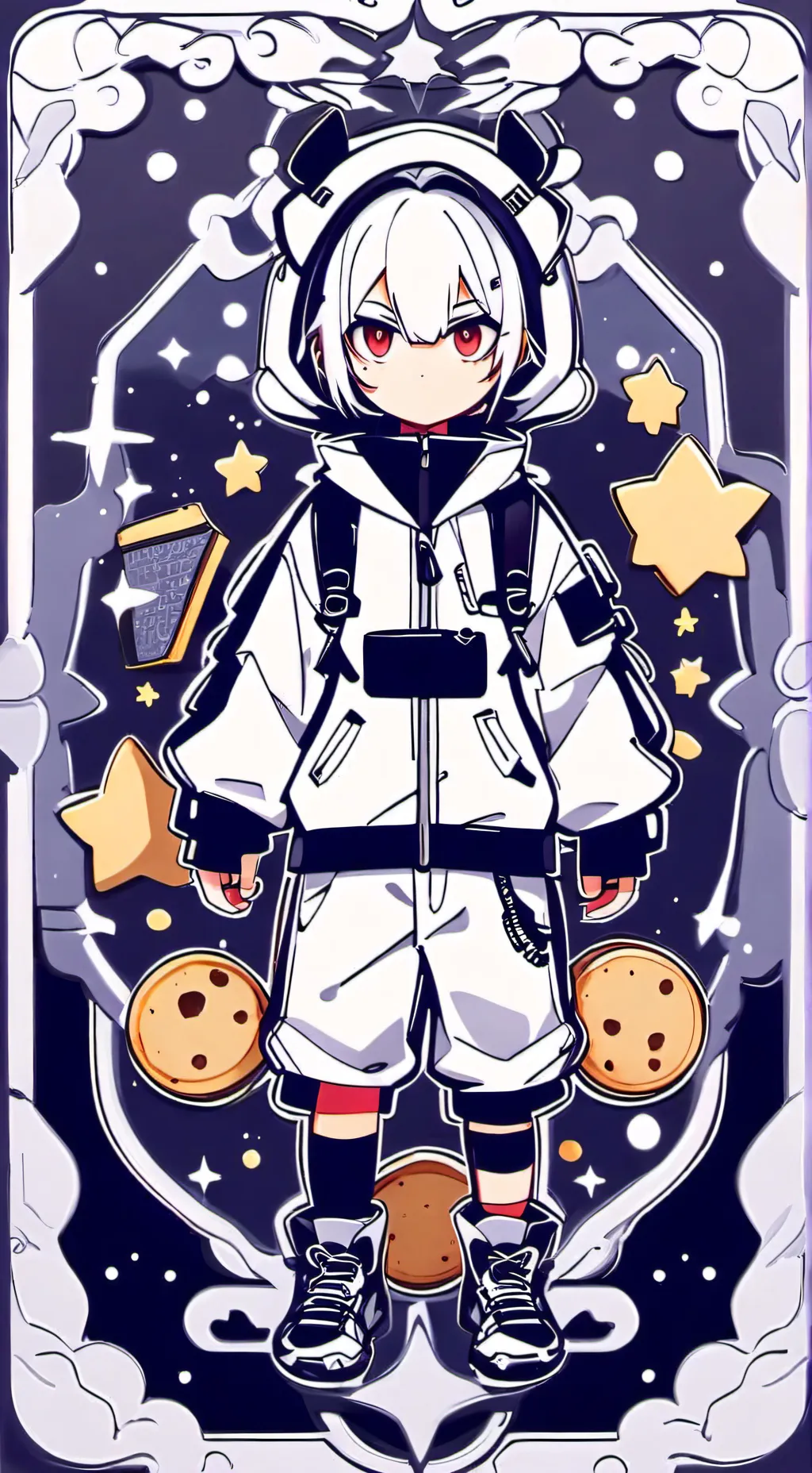 ai character: MD Costco background