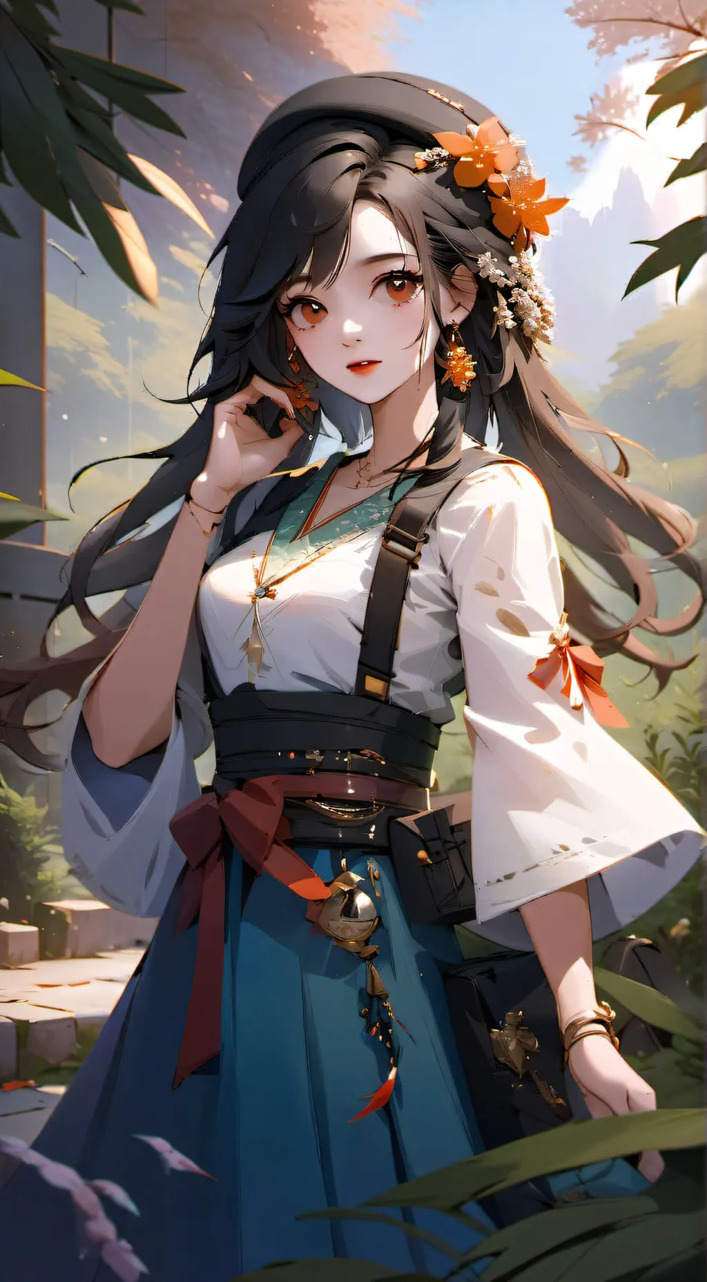 ai character: Rose background