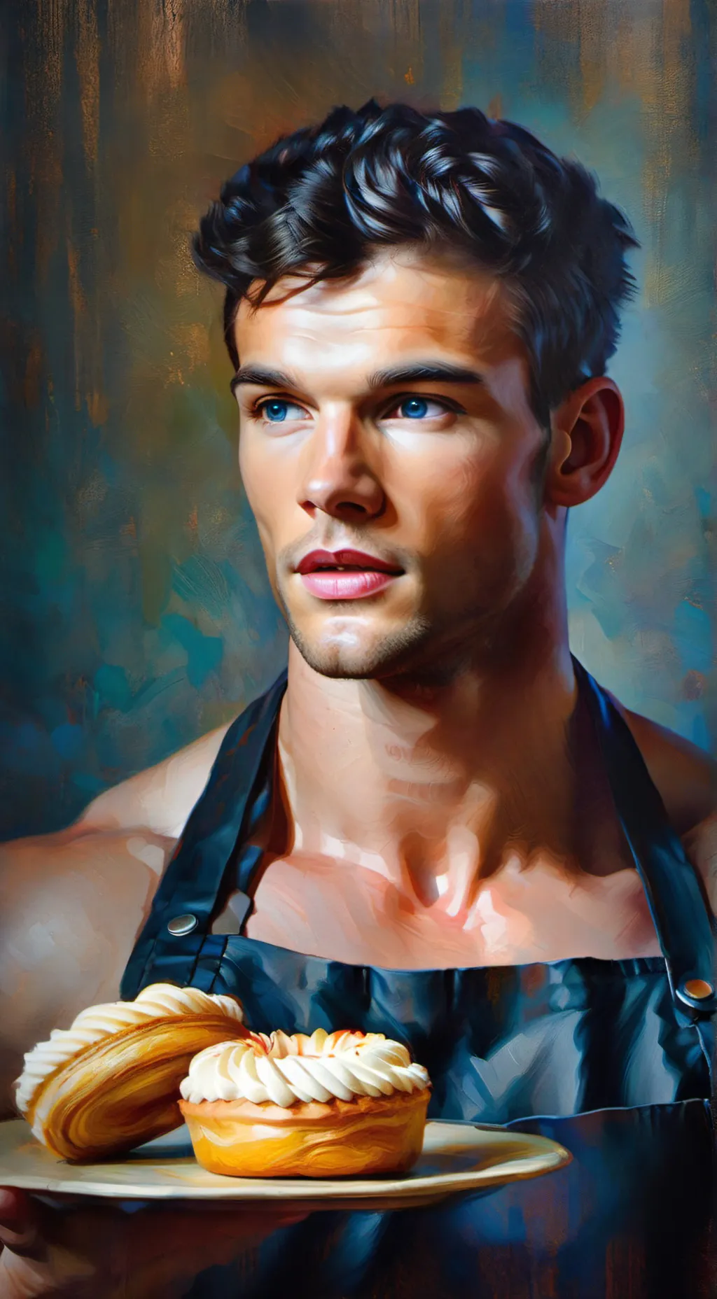 ai character: Pastry Chef Kyle  background
