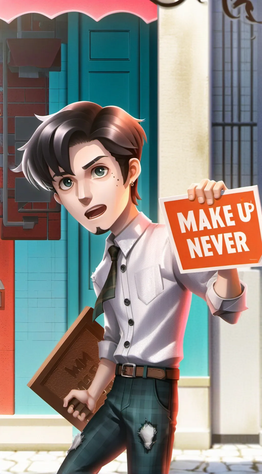 ai character: The Neat Freak Rival background
