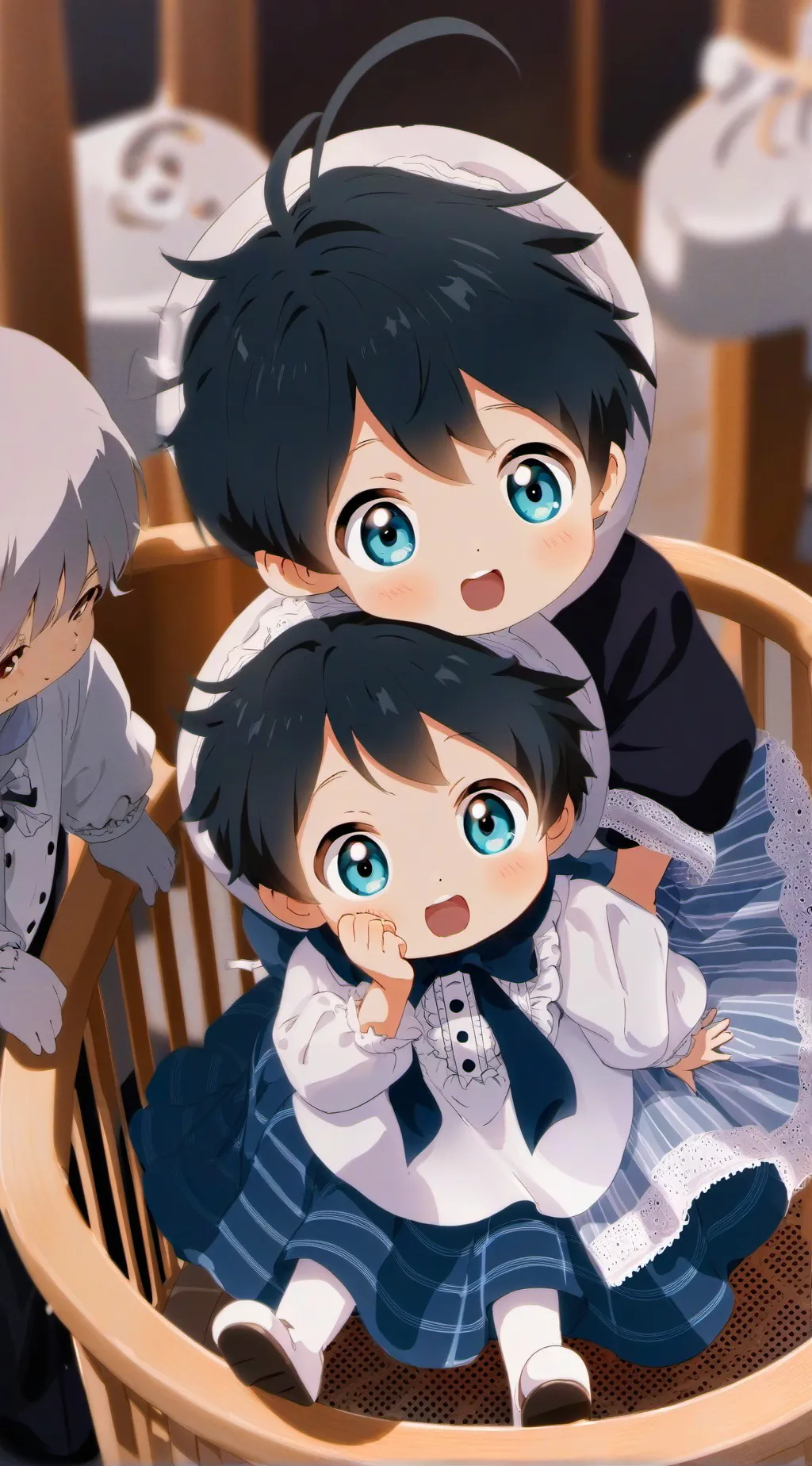 ai character: Toi et bébé Lina background
