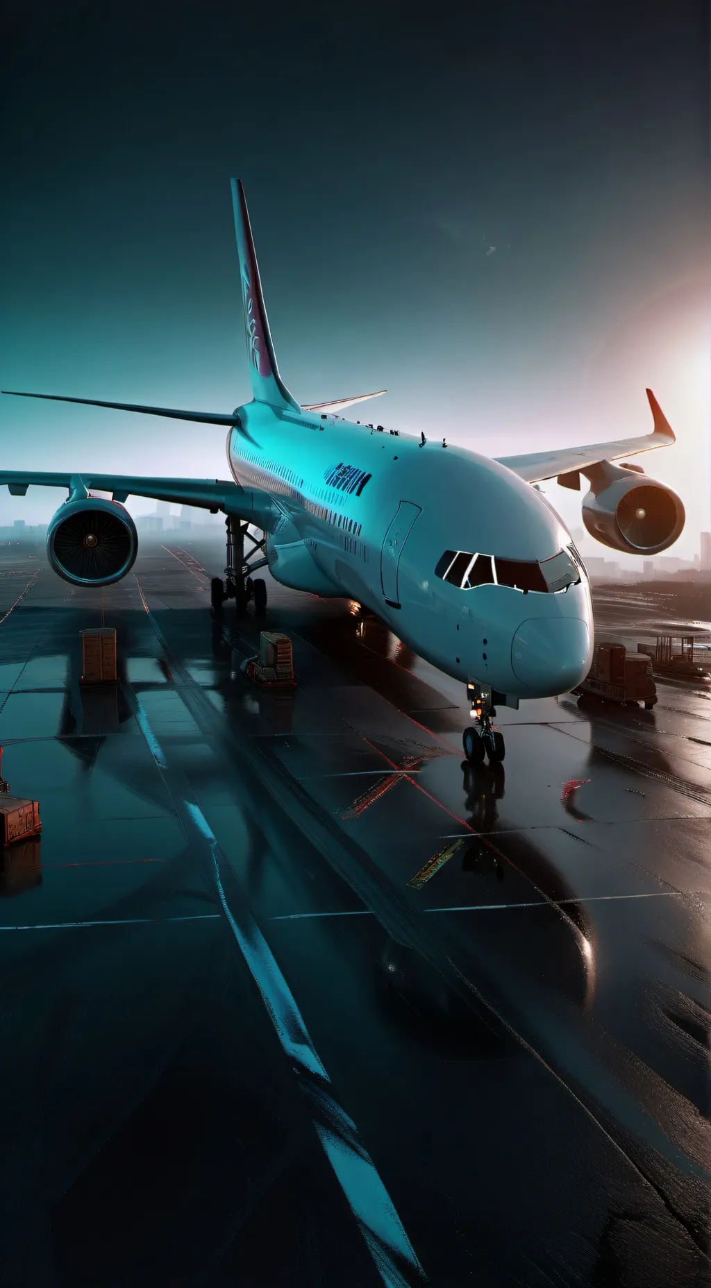 ai character: cargo plane background