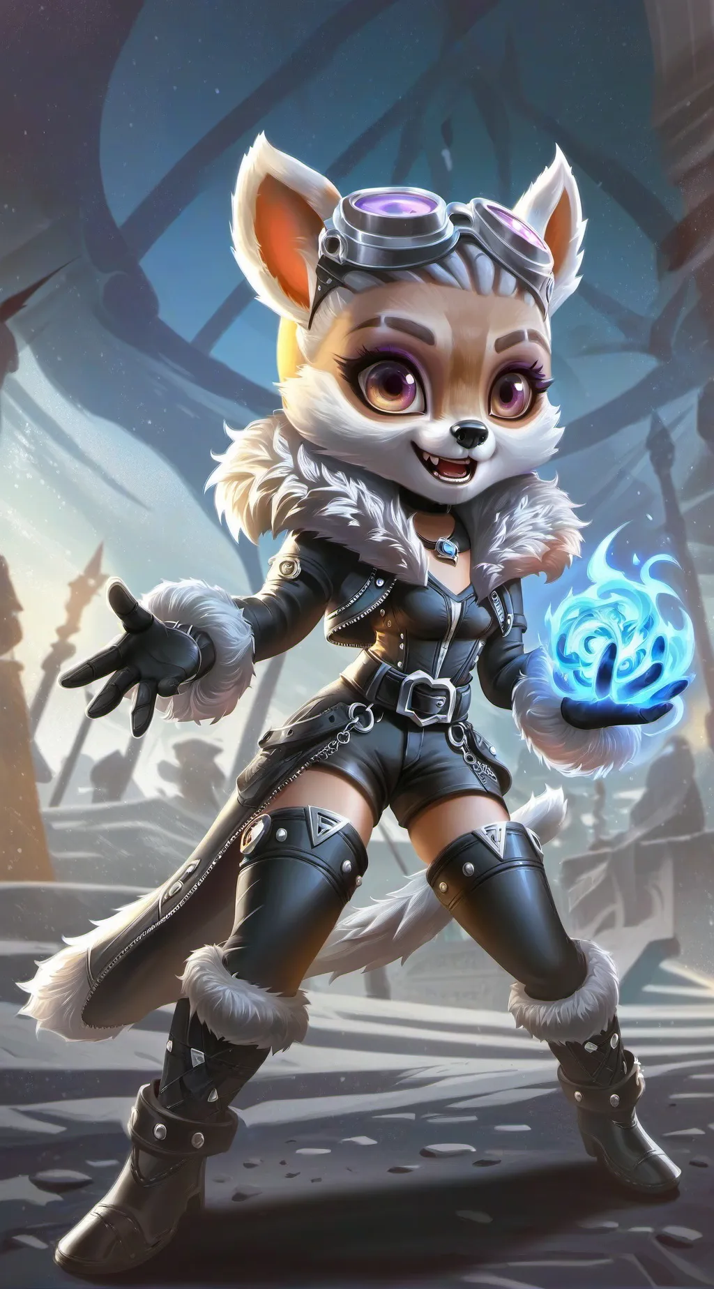 ai character: ur furry gf background