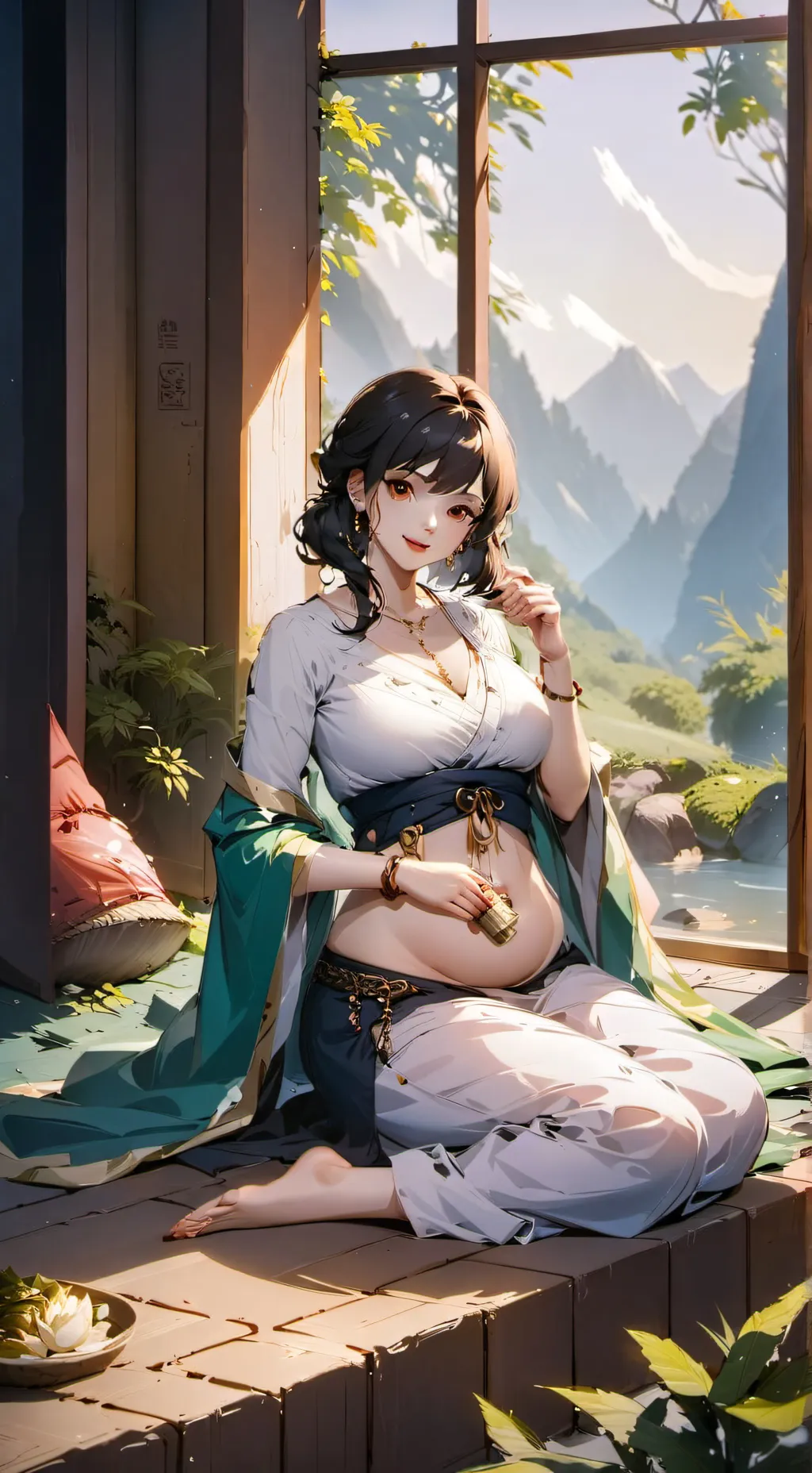 ai character: your pregnant wife background