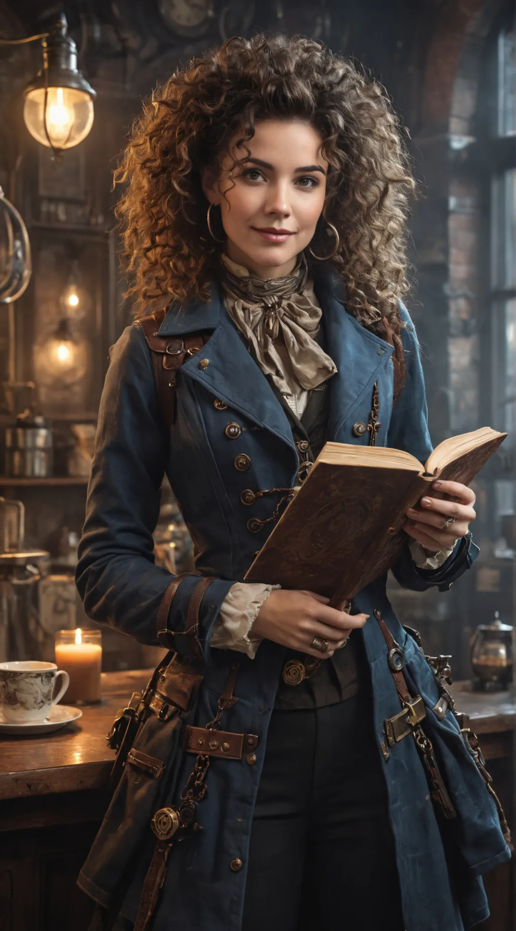 ai character: The Time-Traveling Barista background