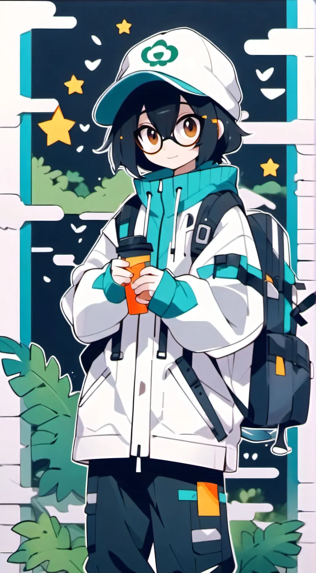 ai character: mha tsuyu  background