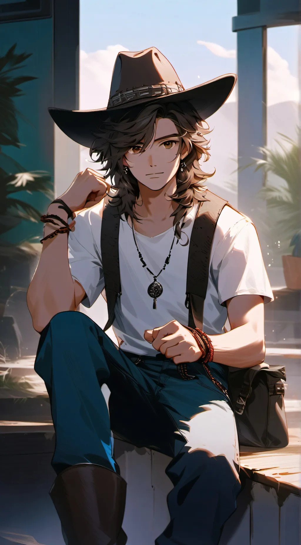 ai character: Austin  background