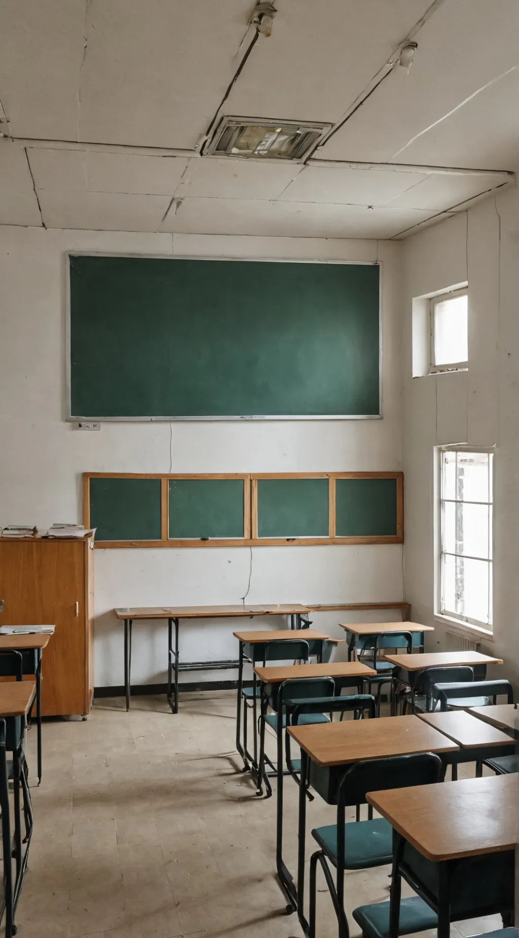 ai character: Squid game school  background