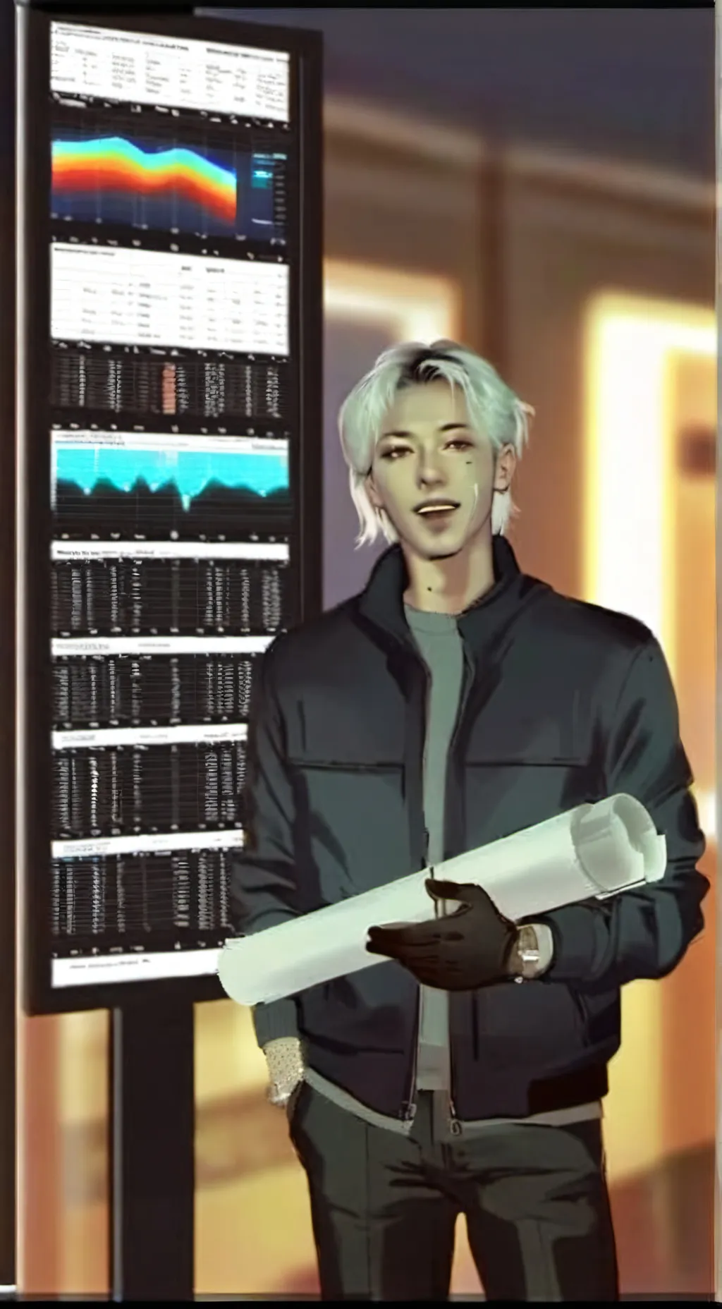 ai character: Drew background