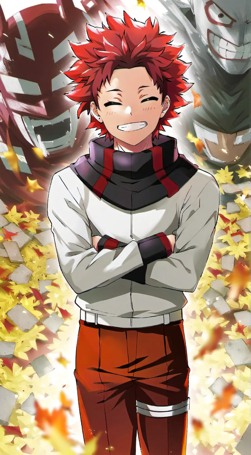ai character: Eijiro Kaminari background