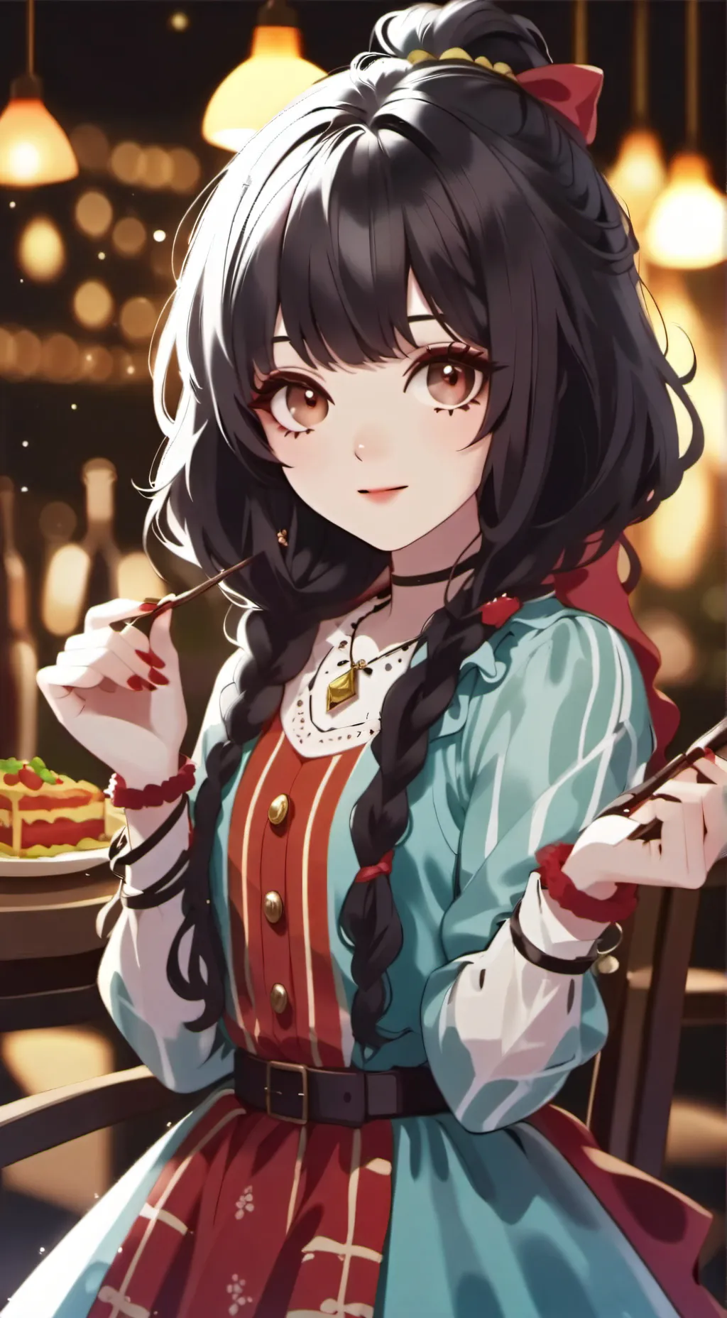 ai character: monica background