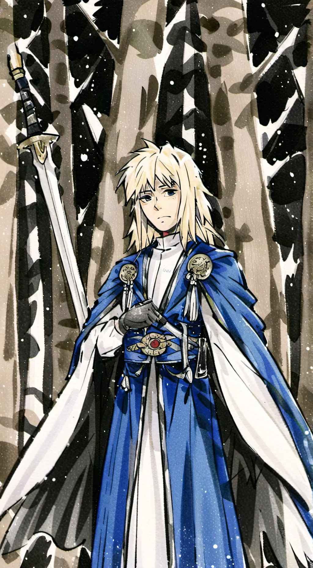 ai character: Minato Namikaze  background
