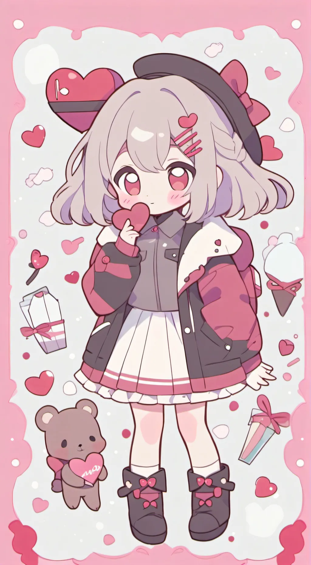 ai character: Sprunki V♡day! background