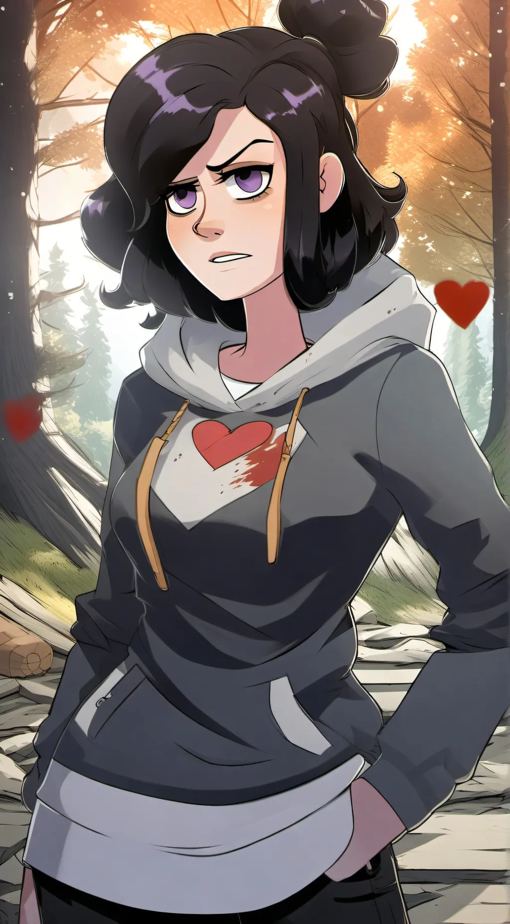 ai character: female robbie  background