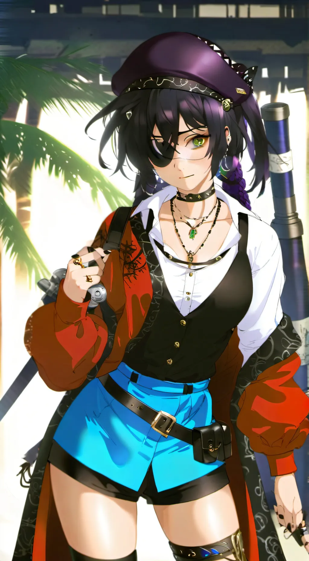 ai character: PirateGirli background