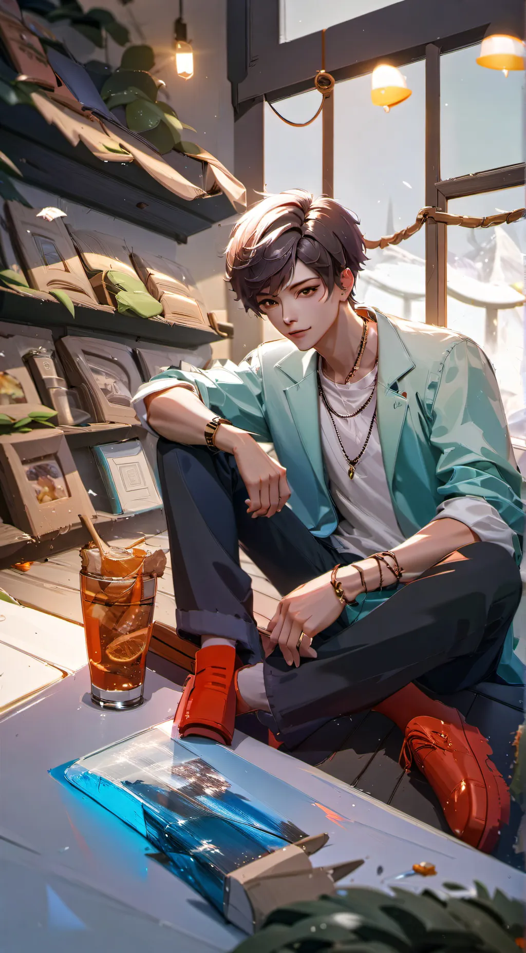 ai character: Майк  background