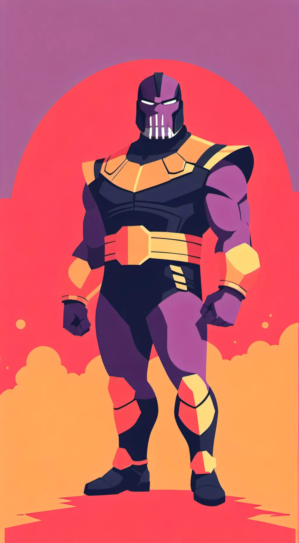 ai character: Thanos background