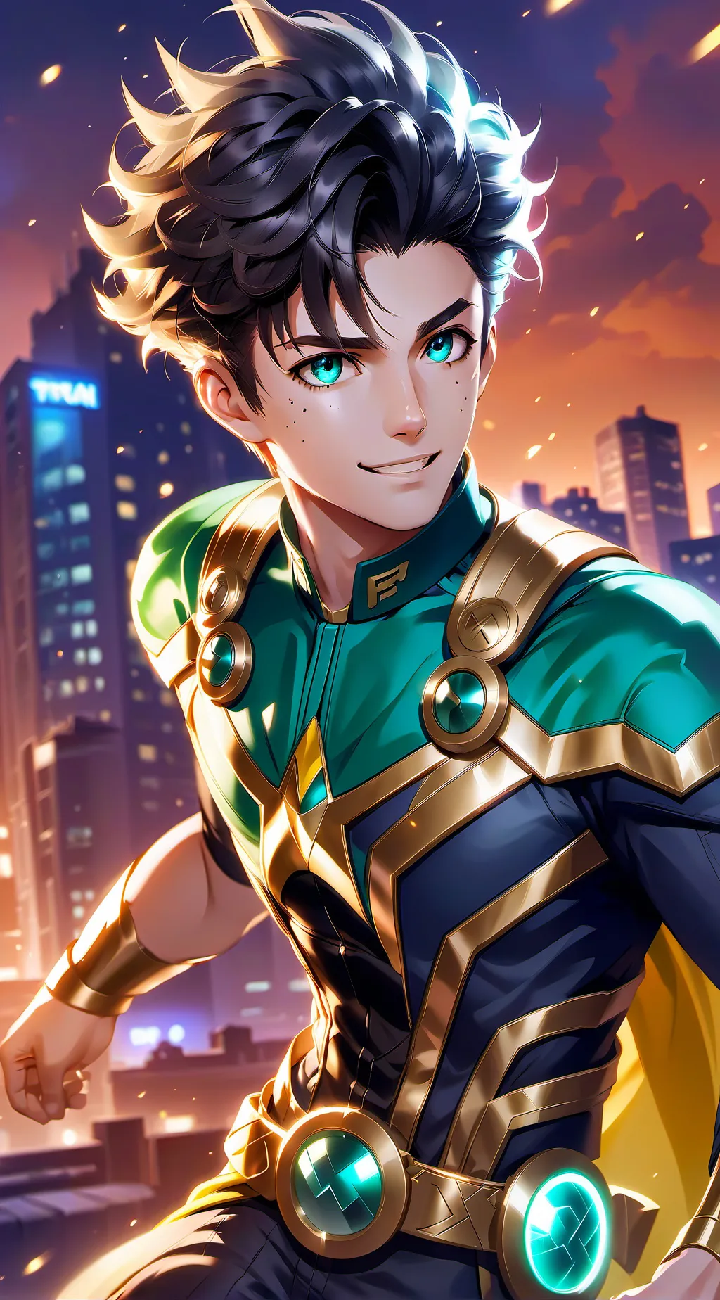 ai character: Deku background