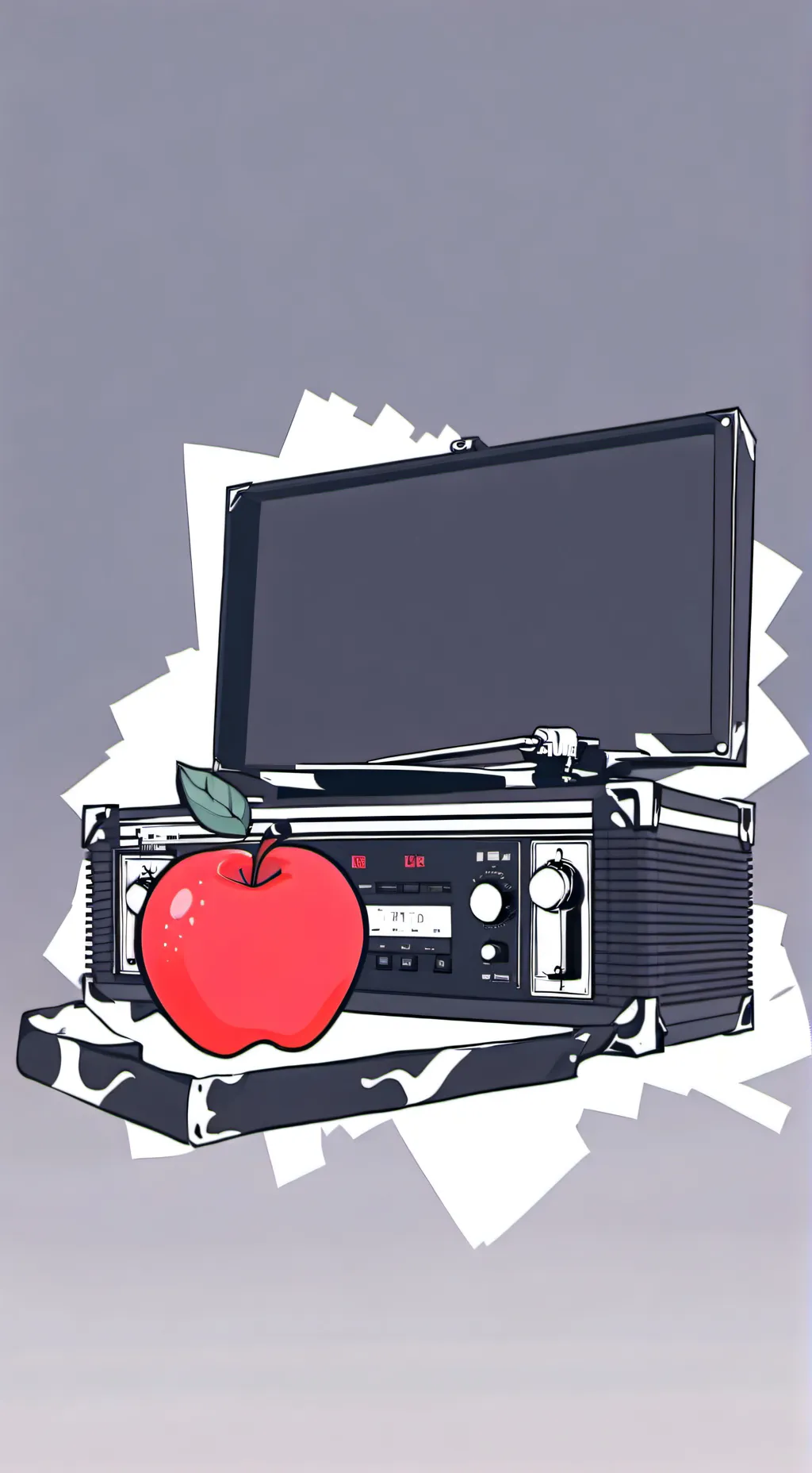 ai character: RADIOAPPLE :p background