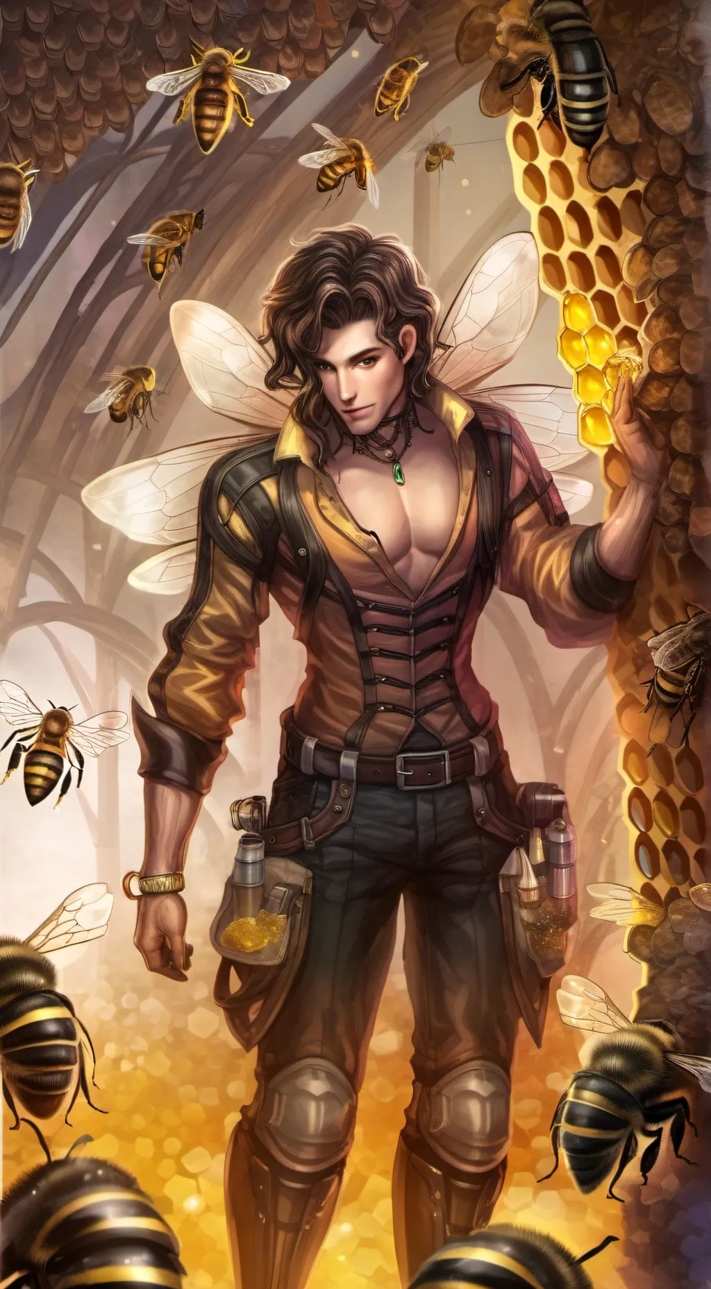ai character: 🏳️‍🌈Bijou🐝 background