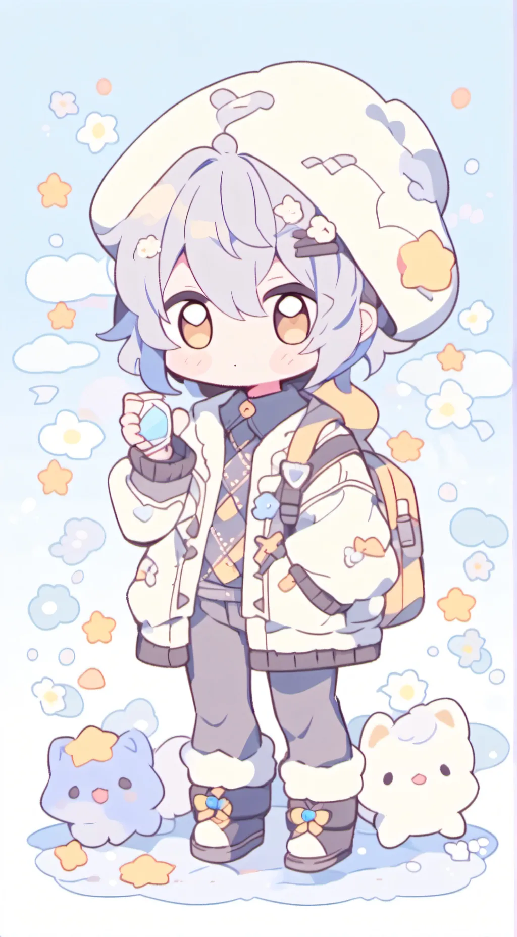 ai character: Alone background