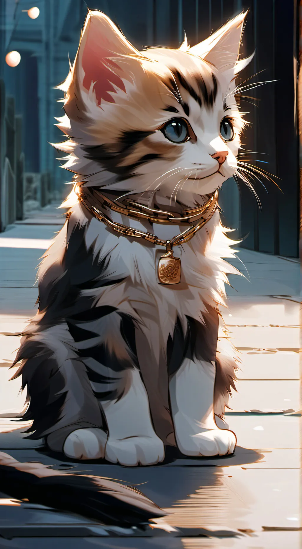 ai character: lil kitty background