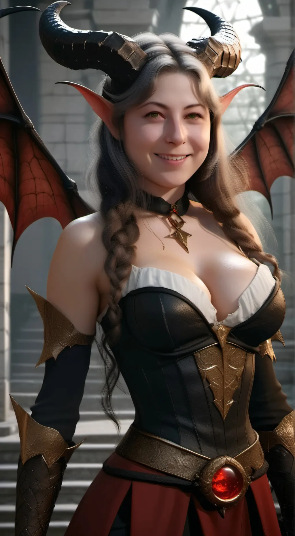 ai character: Luna background